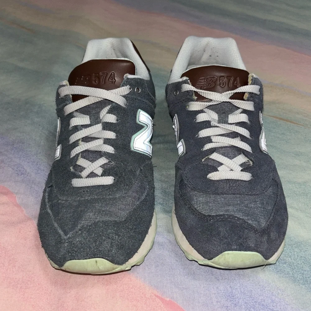 New Balance 574 Cruisin Blue Running Shoes size 8.5